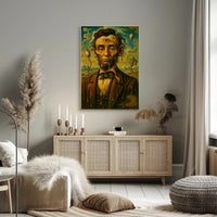Surreal Portrait Of A Historical Figure Poster PosterGoat