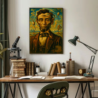 Surreal Portrait Of A Historical Figure Poster PosterGoat
