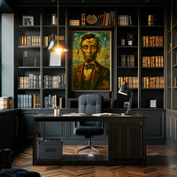 Surreal Portrait Of A Historical Figure Poster PosterGoat
