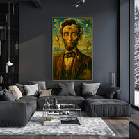 Surreal Portrait Of A Historical Figure Poster PosterGoat