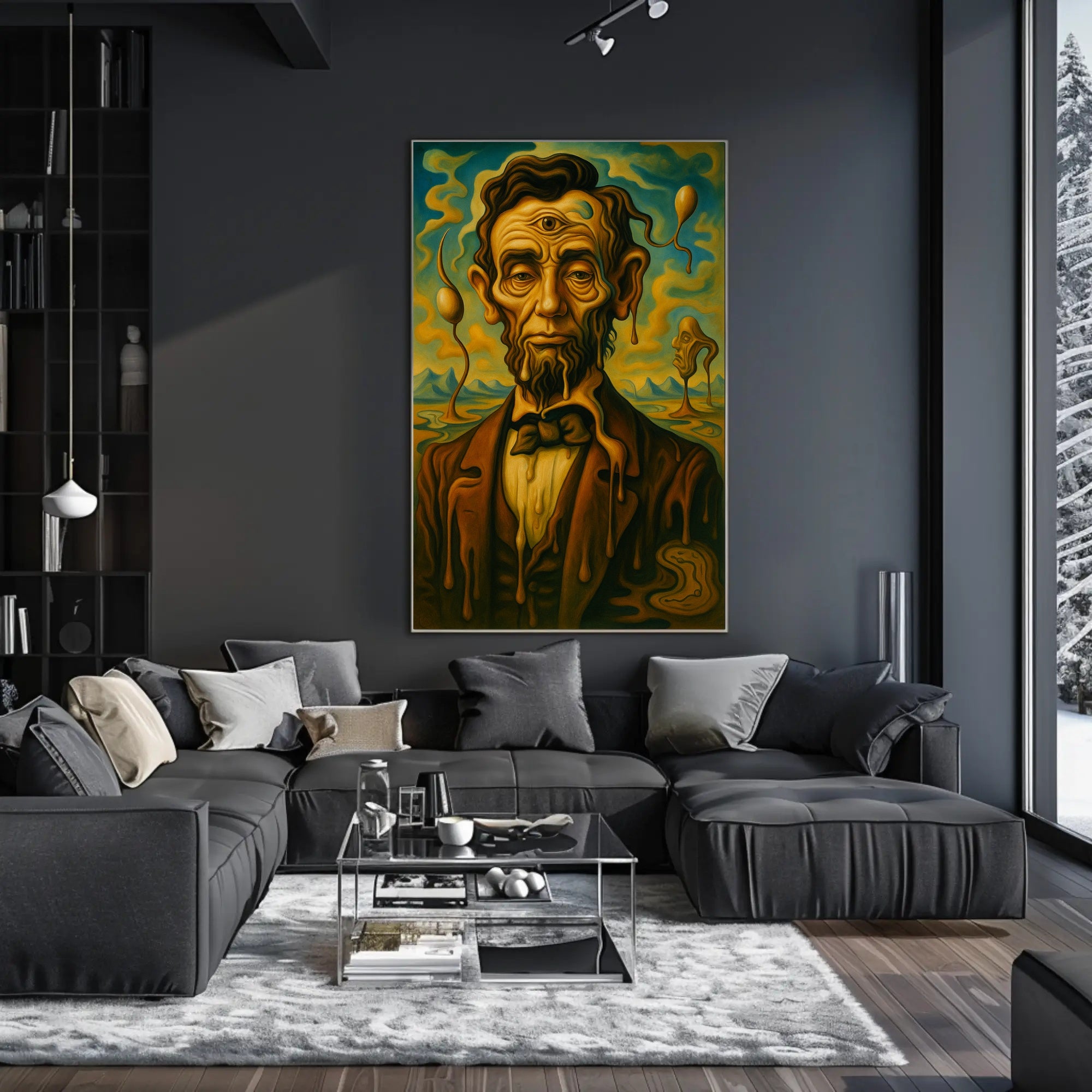 Surreal Portrait Of A Historical Figure Poster PosterGoat