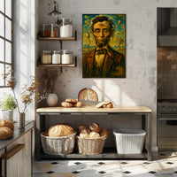 Surreal Portrait Of A Historical Figure Poster PosterGoat