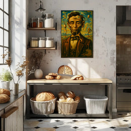 Surreal Portrait Of A Historical Figure Poster PosterGoat