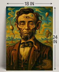 Surreal Portrait Of A Historical Figure Poster PosterGoat
