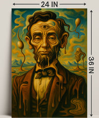 Surreal Portrait Of A Historical Figure Poster PosterGoat