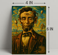 Surreal Portrait Of A Historical Figure Poster PosterGoat