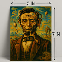 Surreal Portrait Of A Historical Figure Poster PosterGoat