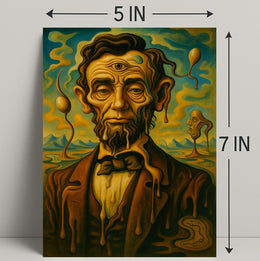 Surreal Portrait Of A Historical Figure Poster PosterGoat