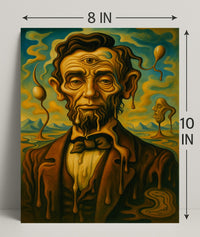 Surreal Portrait Of A Historical Figure Poster PosterGoat