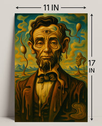 Surreal Portrait Of A Historical Figure Poster PosterGoat