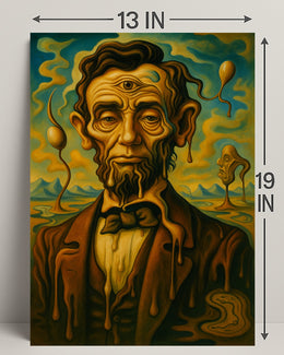 Surreal Portrait Of A Historical Figure Poster PosterGoat