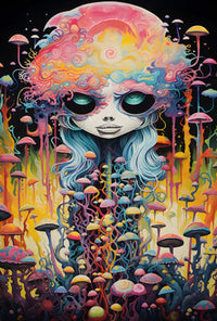 Surreal Psychedelic Dreamscape Abstract, Artistic, or Pop Culture Poster PosterGoat