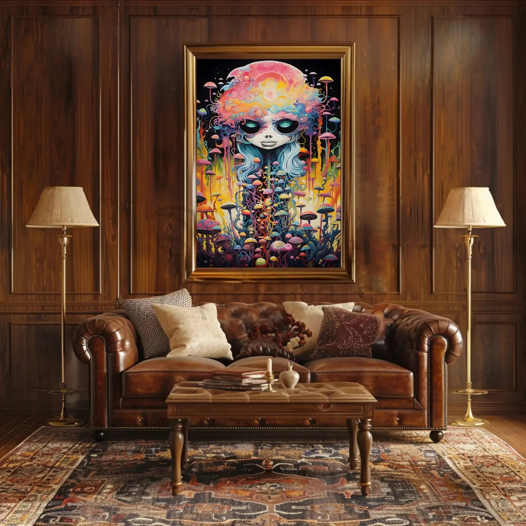 Surreal Psychedelic Dreamscape Abstract, Artistic, or Pop Culture Poster PosterGoat