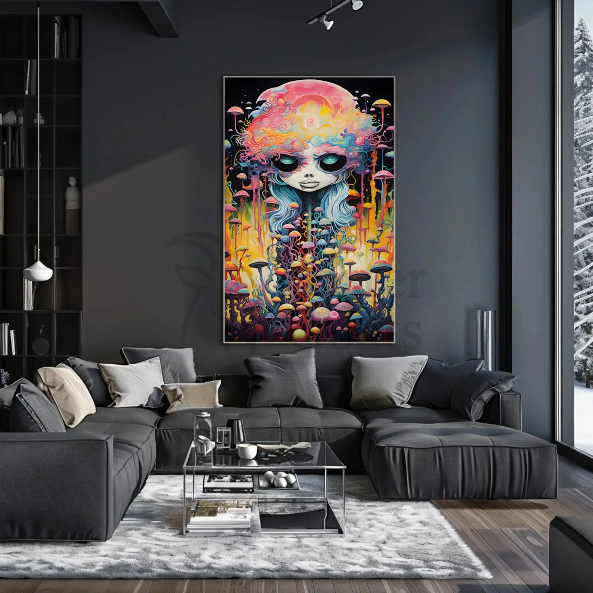 Surreal Psychedelic Dreamscape Abstract, Artistic, or Pop Culture Poster PosterGoat