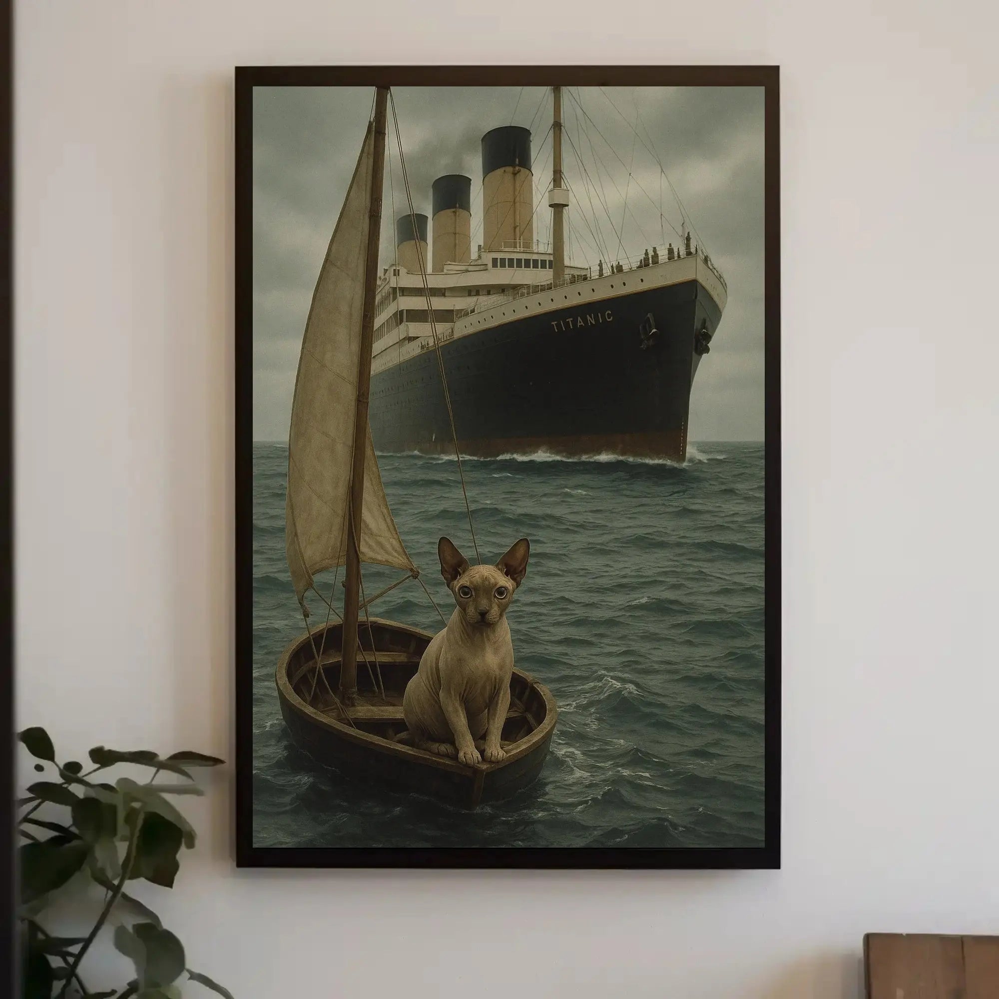 Surreal Titanic Whimsy Artistic Poster PosterGoat