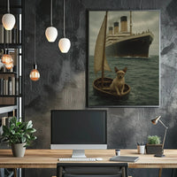Surreal Titanic Whimsy Artistic Poster PosterGoat