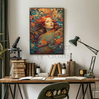 Surreal Tranquility Artistic Design Art Nouveau Poster PosterGoat