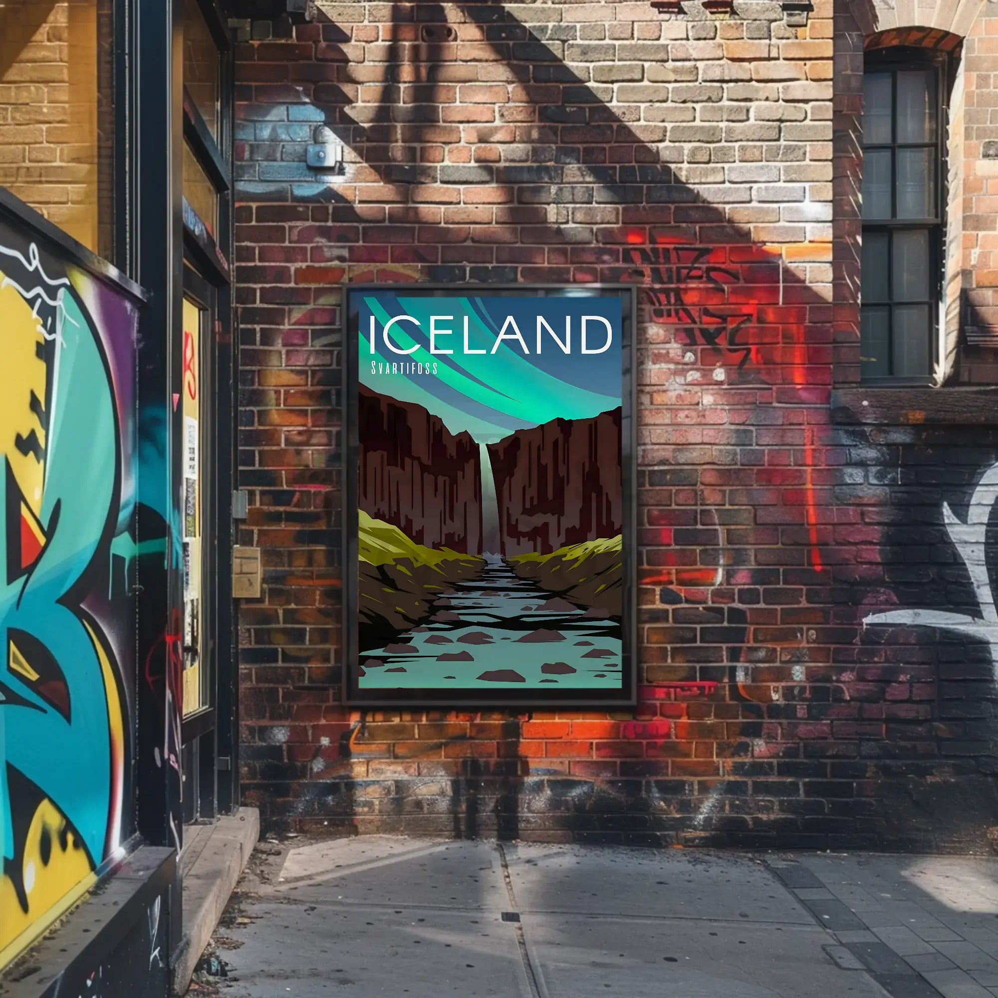 Svartifoss Icelandic Adventure Travel Poster PosterGoat