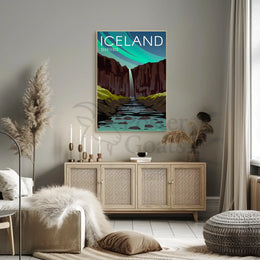 Svartifoss Icelandic Adventure Travel Poster PosterGoat