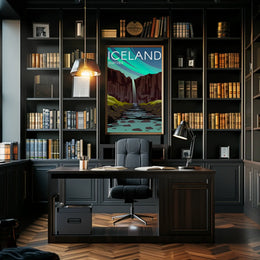 Svartifoss Icelandic Adventure Travel Poster PosterGoat