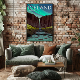 Svartifoss Icelandic Adventure Travel Poster PosterGoat