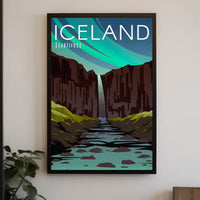 Svartifoss Icelandic Adventure Travel Poster PosterGoat