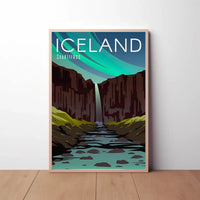Svartifoss Icelandic Adventure Travel Poster PosterGoat