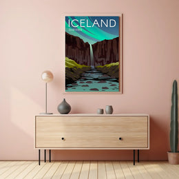Svartifoss Icelandic Adventure Travel Poster PosterGoat