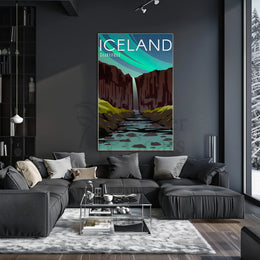 Svartifoss Icelandic Adventure Travel Poster PosterGoat