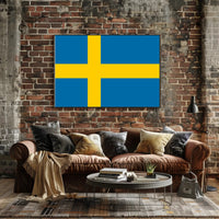 Swedish Flag Iconic Nordic Heritage Art Country Flag Poster PosterGoat