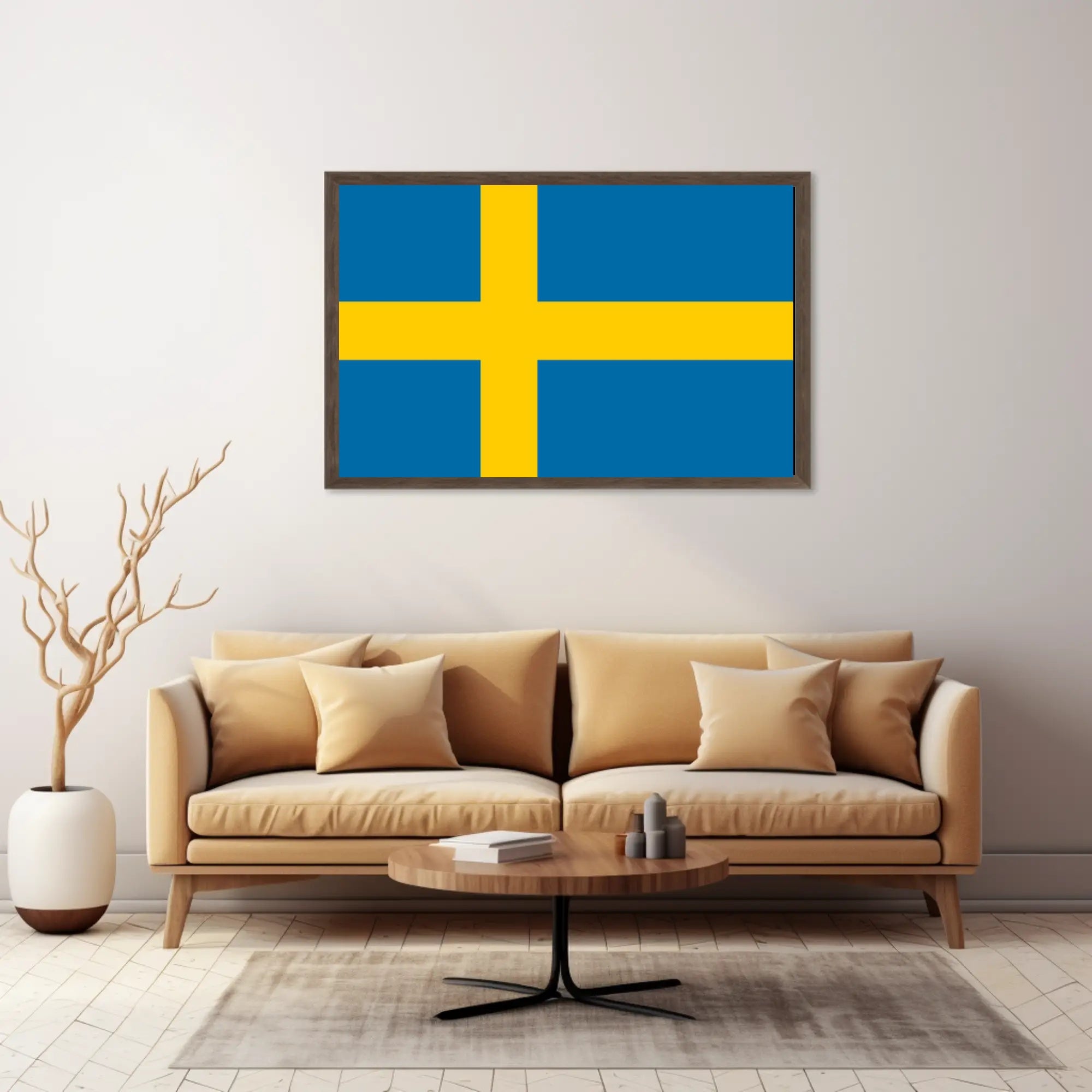 Swedish Flag Iconic Nordic Heritage Art Country Flag Poster PosterGoat