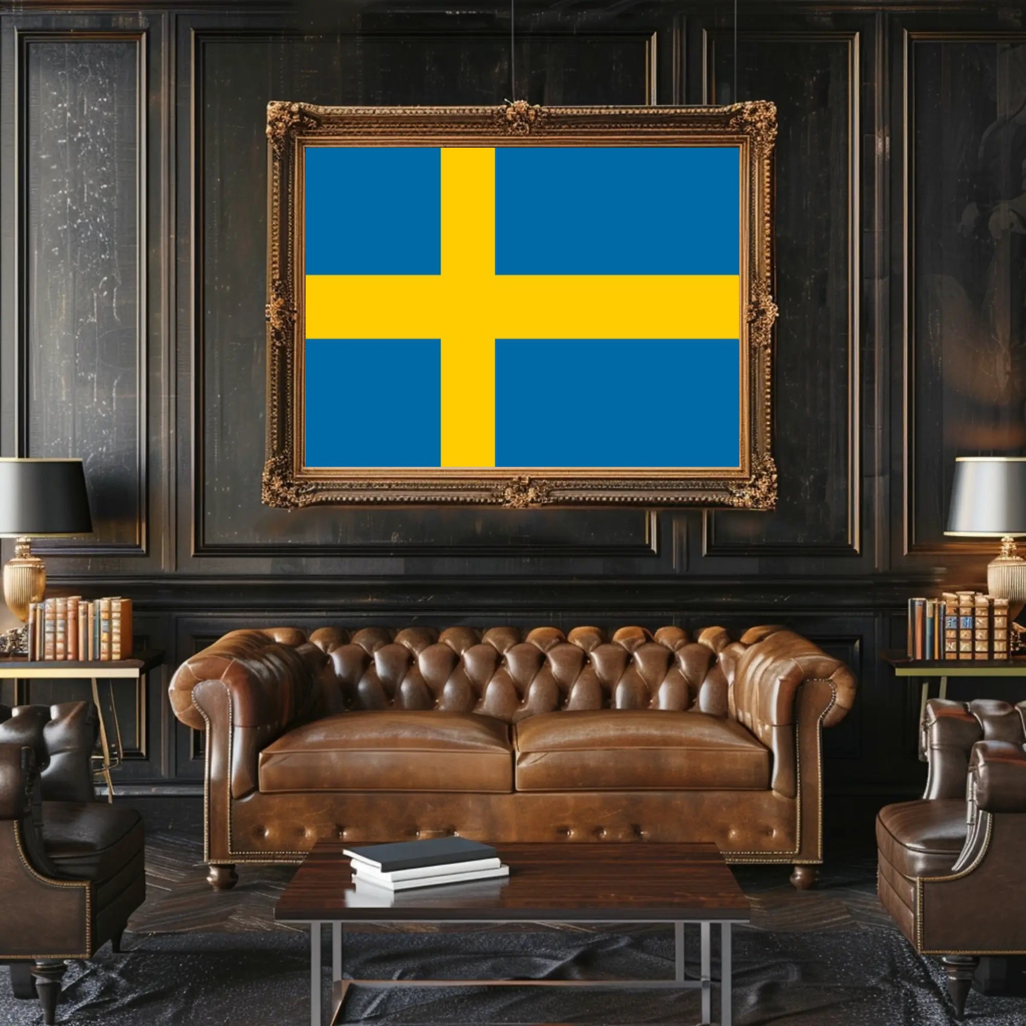 Swedish Flag Iconic Nordic Heritage Art Country Flag Poster PosterGoat