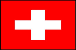 Swiss Flag Minimalist Art for Country Flag Poster PosterGoat
