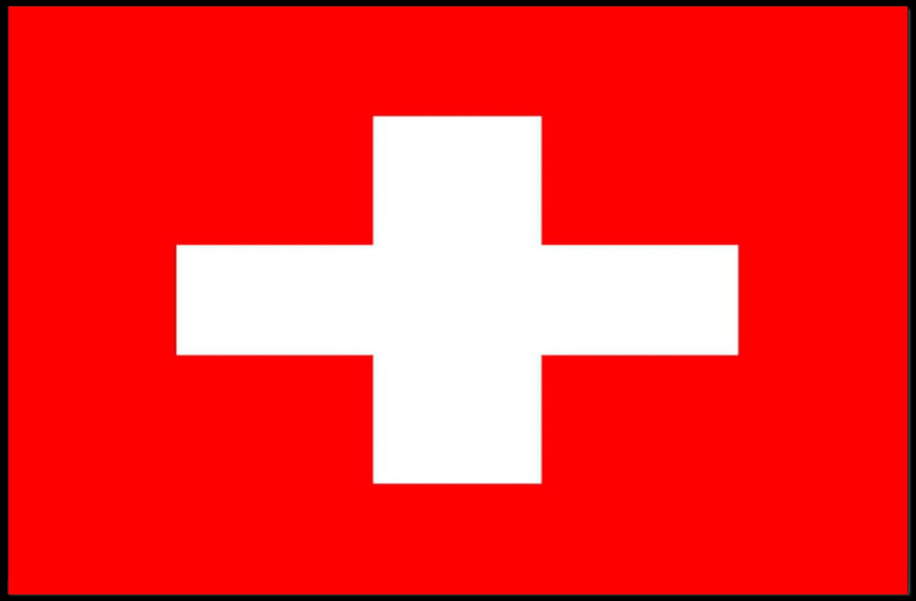 Swiss Flag Minimalist Art for Country Flag Poster PosterGoat