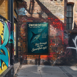 Swordfish Sea Slicer Poster Art Print PosterGoat