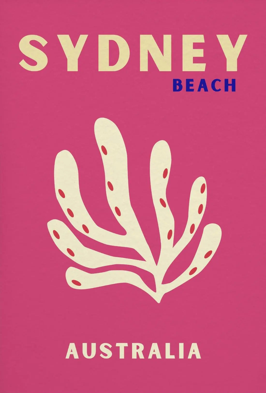 Sydney Beach Vibes Minimalist Travel Poster PosterGoat