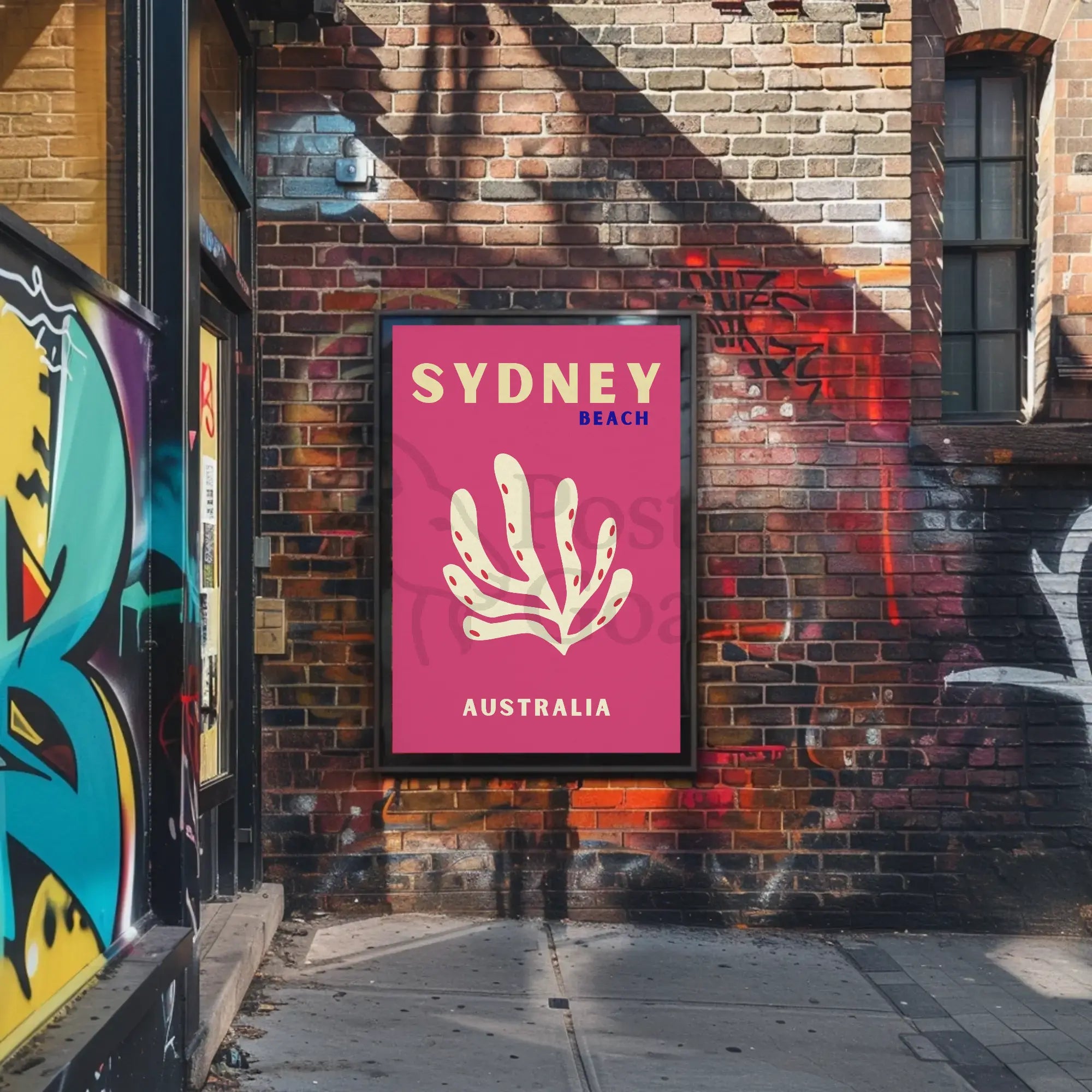 Sydney Beach Vibes Minimalist Travel Poster PosterGoat