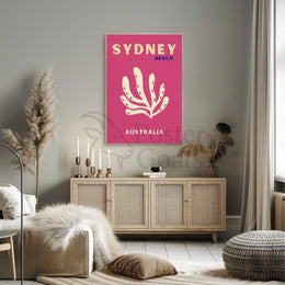 Sydney Beach Vibes Minimalist Travel Poster PosterGoat