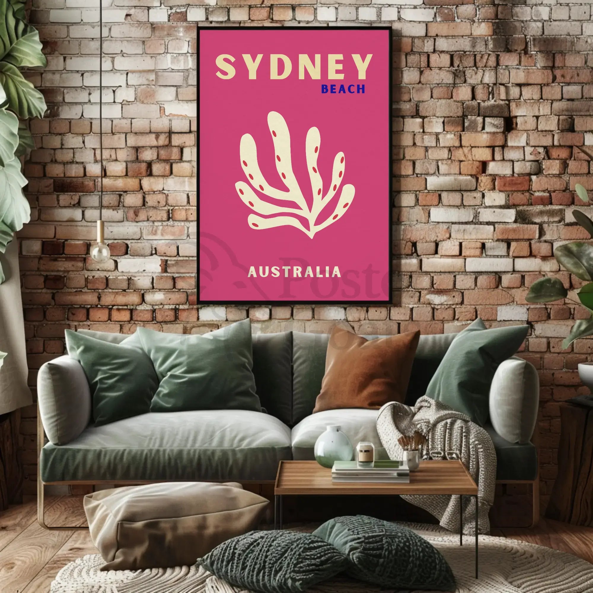 Sydney Beach Vibes Minimalist Travel Poster PosterGoat