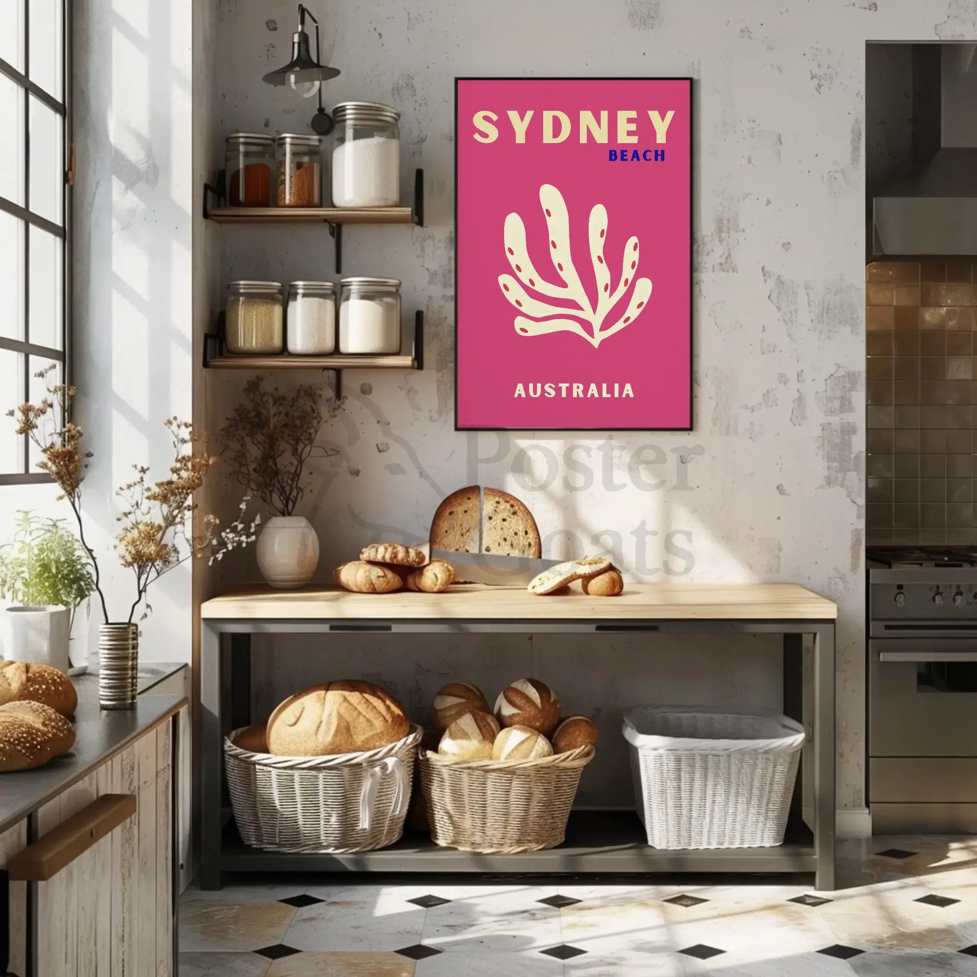 Sydney Beach Vibes Minimalist Travel Poster PosterGoat