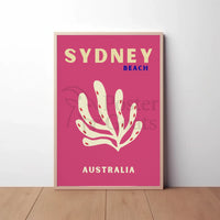Sydney Beach Vibes Minimalist Travel Poster PosterGoat