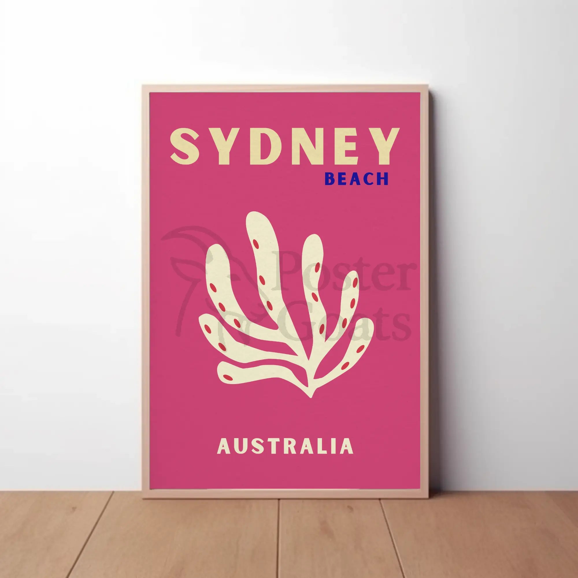Sydney Beach Vibes Minimalist Travel Poster PosterGoat