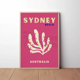 Sydney Beach Vibes Minimalist Travel Poster PosterGoat