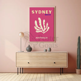 Sydney Beach Vibes Minimalist Travel Poster PosterGoat