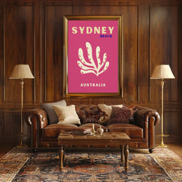 Sydney Beach Vibes Minimalist Travel Poster PosterGoat