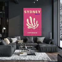 Sydney Beach Vibes Minimalist Travel Poster PosterGoat
