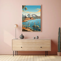 Sydney Iconic Landmarks Travel Poster PosterGoat