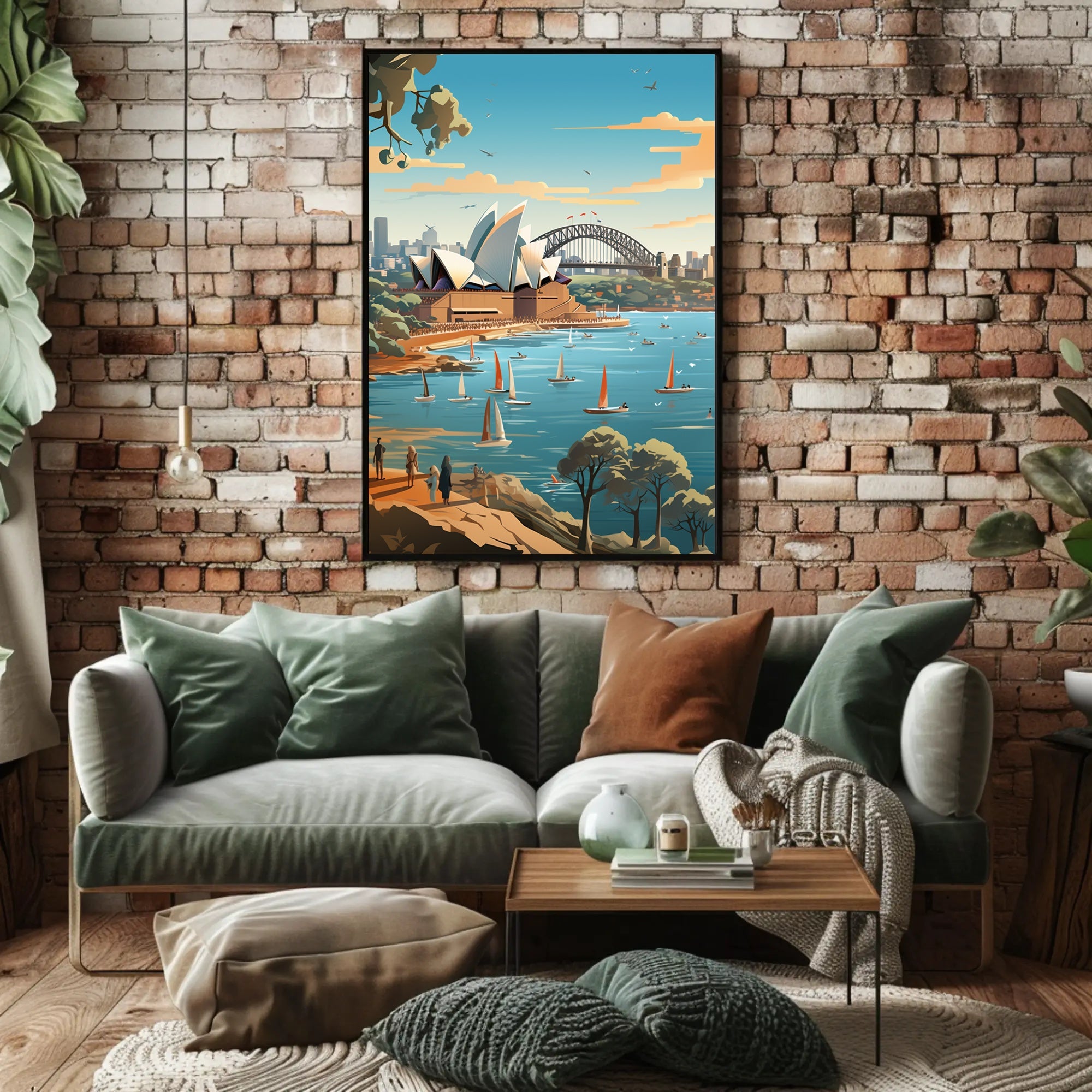 Sydney Iconic Landmarks Travel Poster PosterGoat