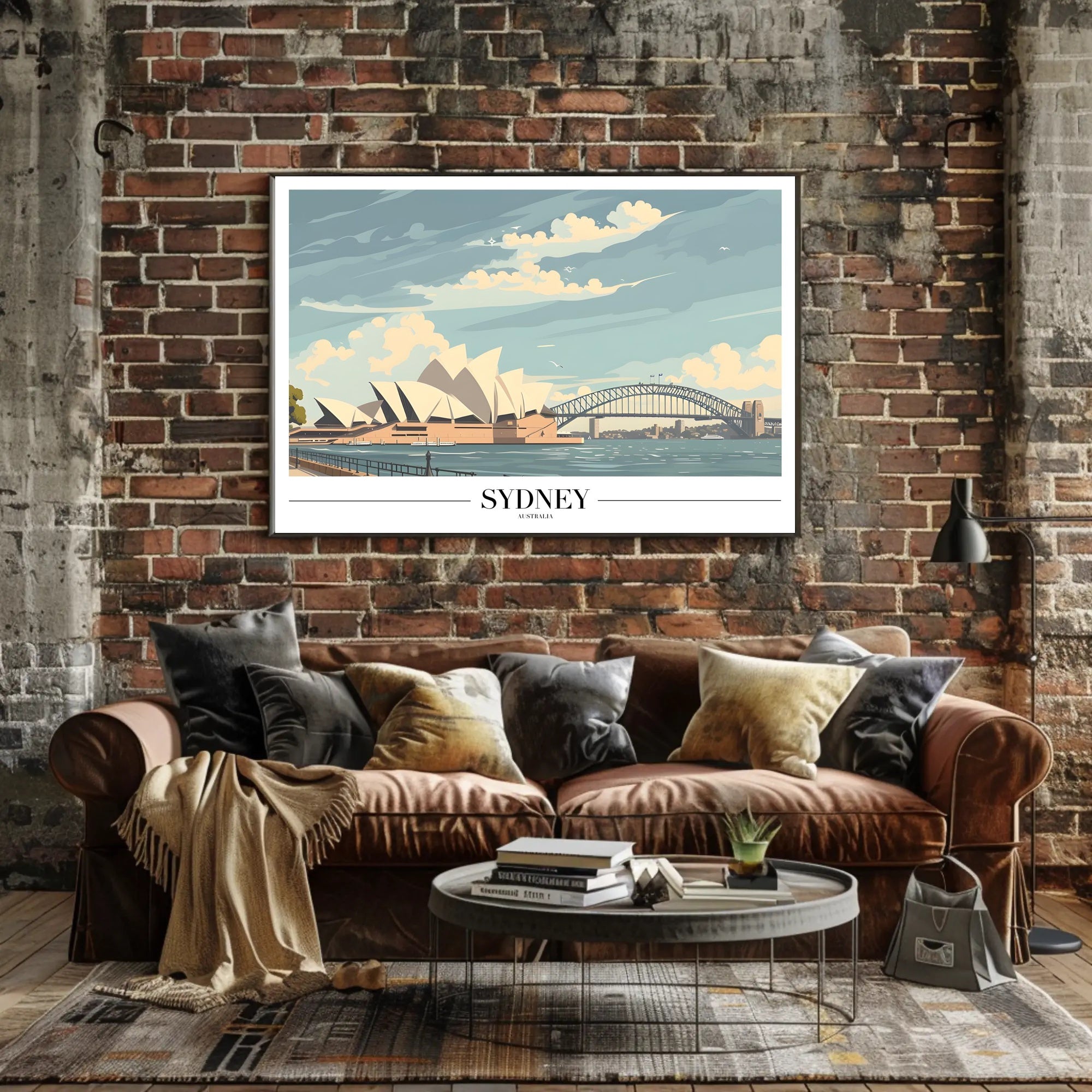 Sydney Icons Modern Travel Art: Travel Poster PosterGoat