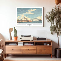 Sydney Icons Modern Travel Art: Travel Poster PosterGoat